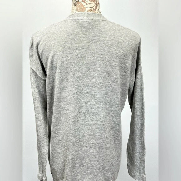 TALBOTS Gray Cashmere blend cardigan size MP. - Picture 4 of 13